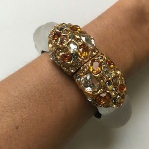 Alexis Bittar Jewel Encrusted Lucite Bracelet